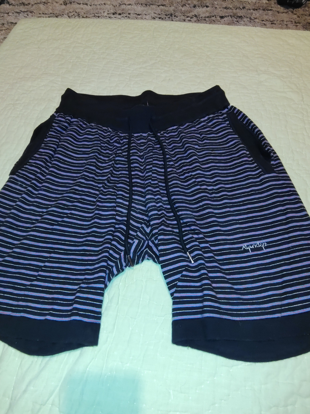 Ripndip Navy & Purple Striped Athletic Shorts